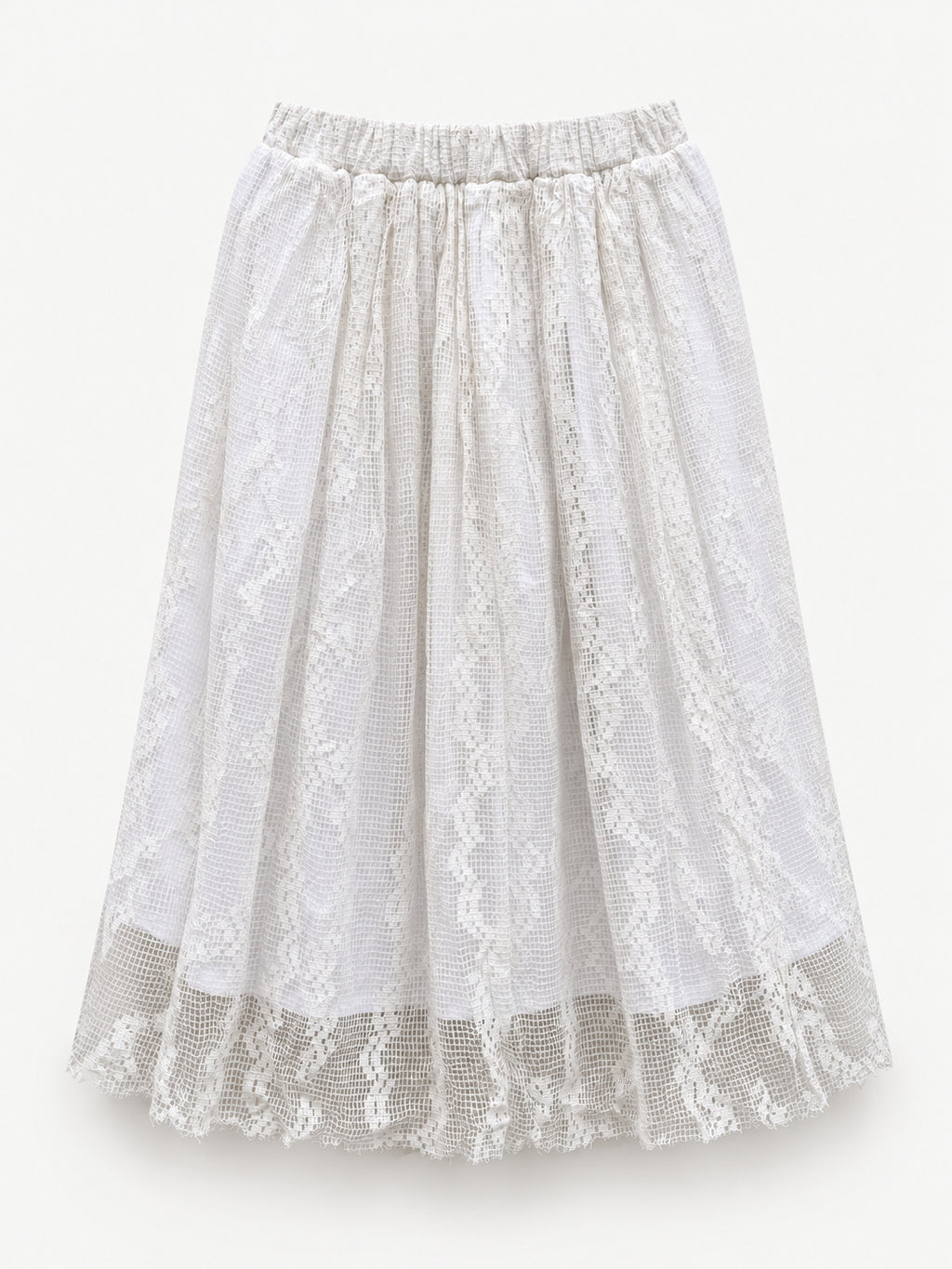 Viva La Fusta white cotton skirt, reverse view