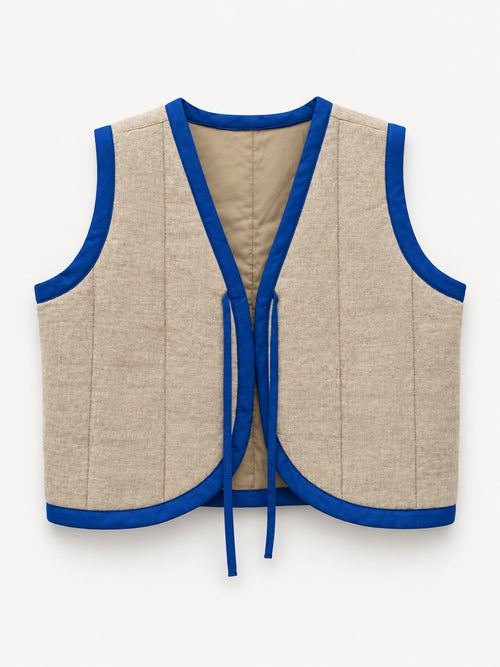Blue Bird Vest — full front view