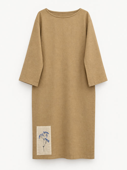 Garden Dress — Blue Blossom: full front view