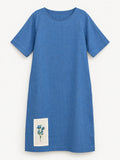 Garden Dress — Forget-Me-Not: full front view