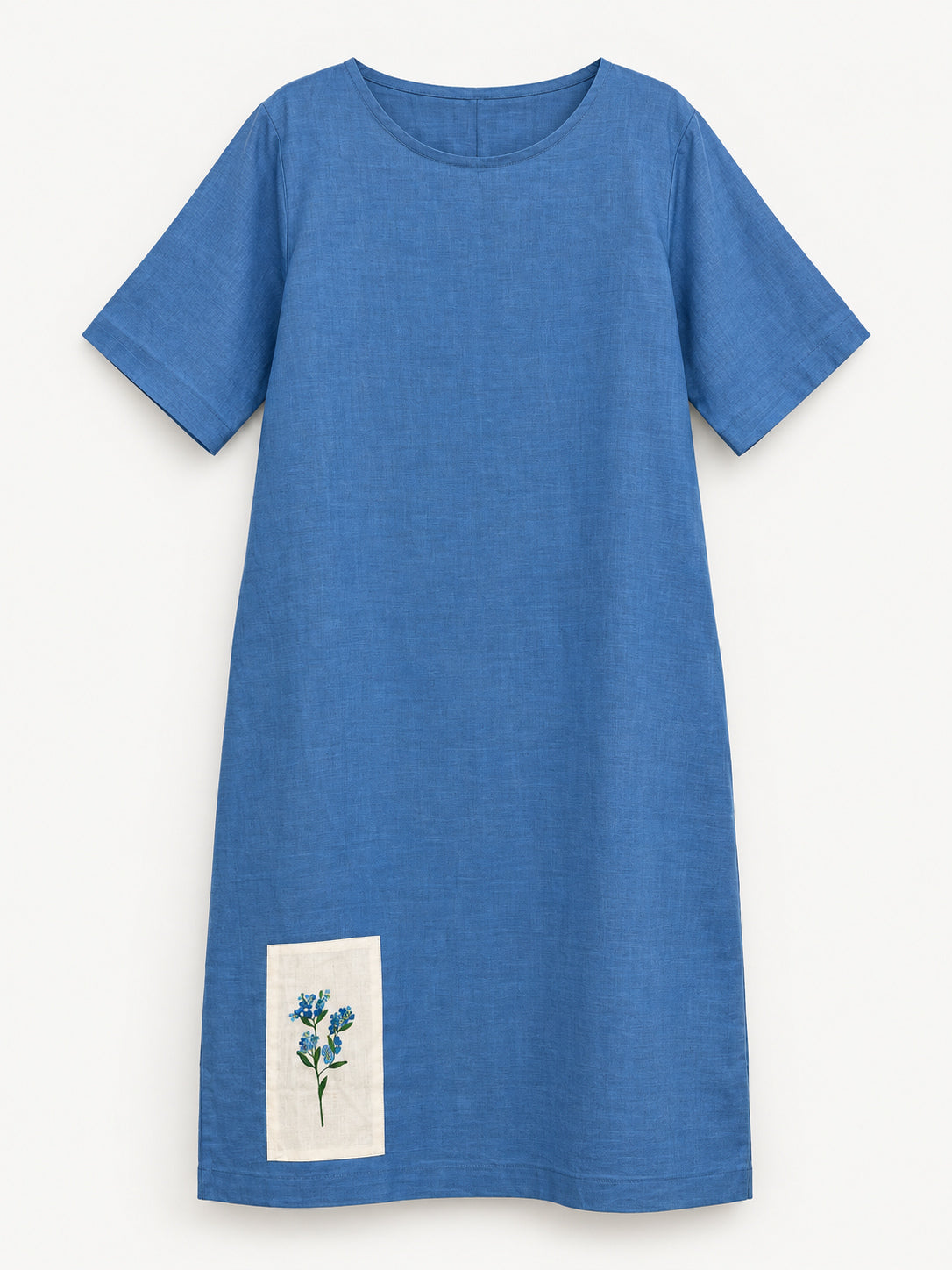 Garden Dress — Forget-Me-Not: full front view