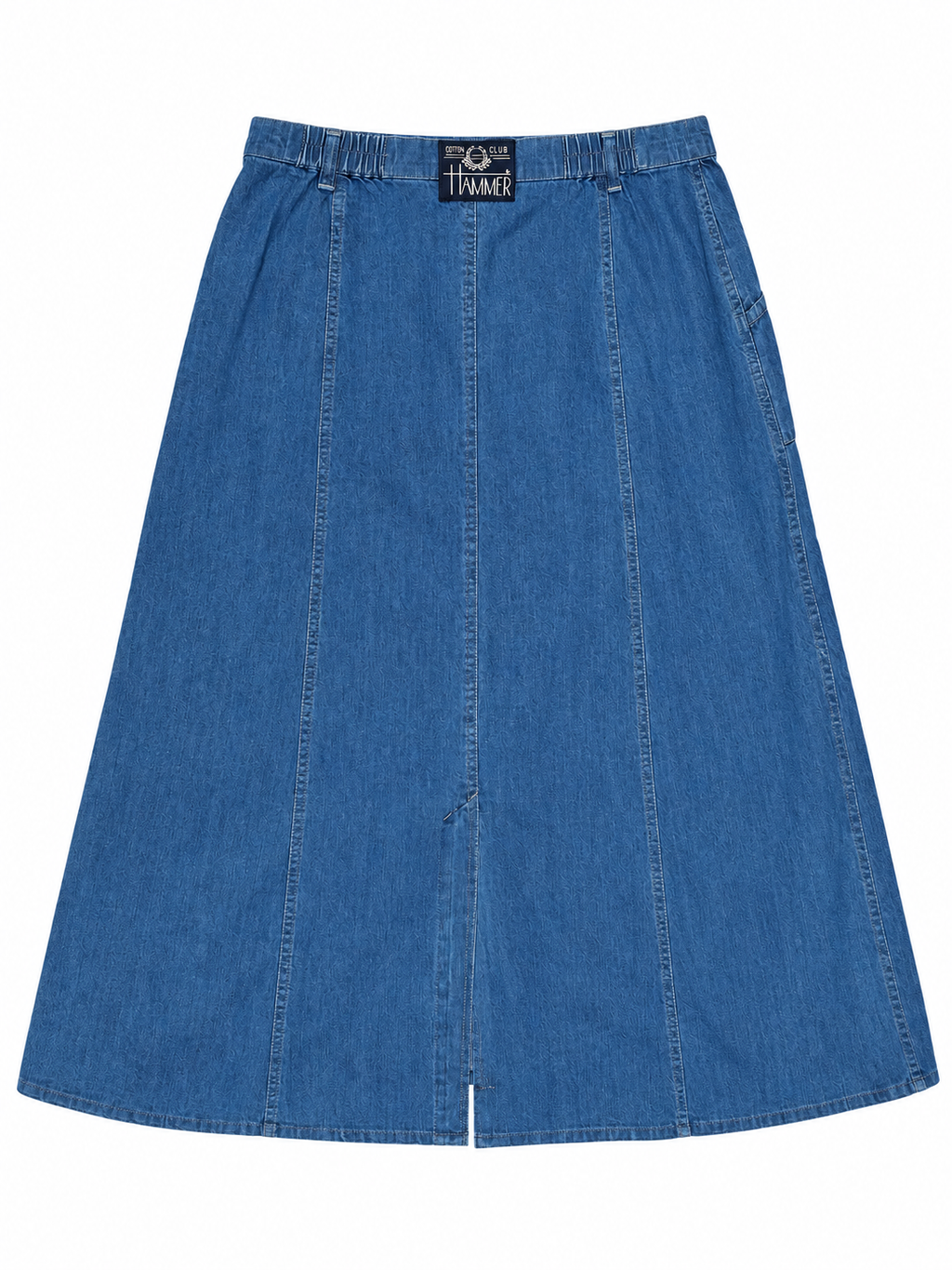 Hammer denim skirt back with elasticated waistband