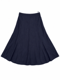 Vintage navy Kielo-Tuote skirt, front view
