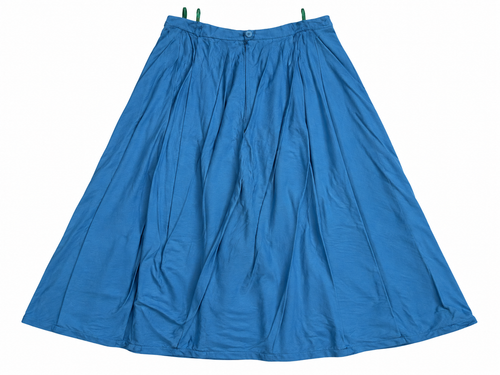 Blue vintage skirt reverse on white
