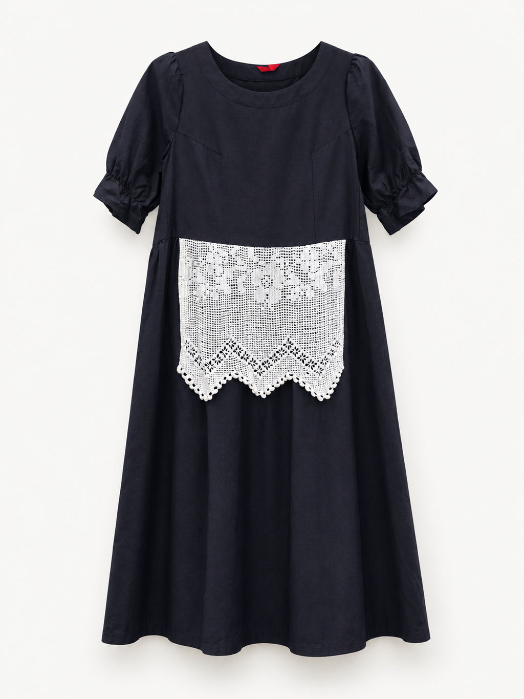Midnight Lace Dress — full front view