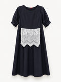 Midnight Lace Dress — full front view