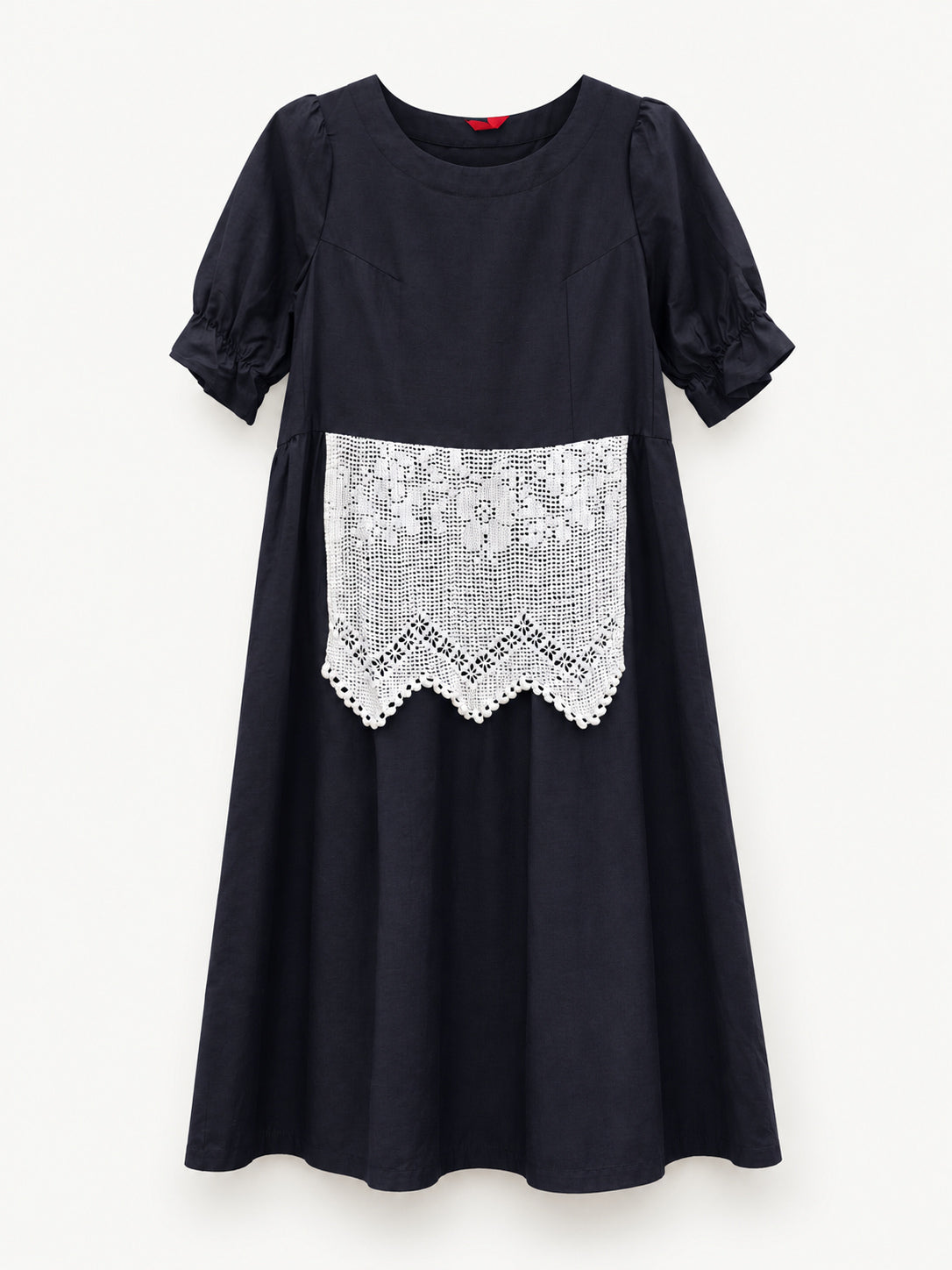 Midnight Lace Dress — full front view