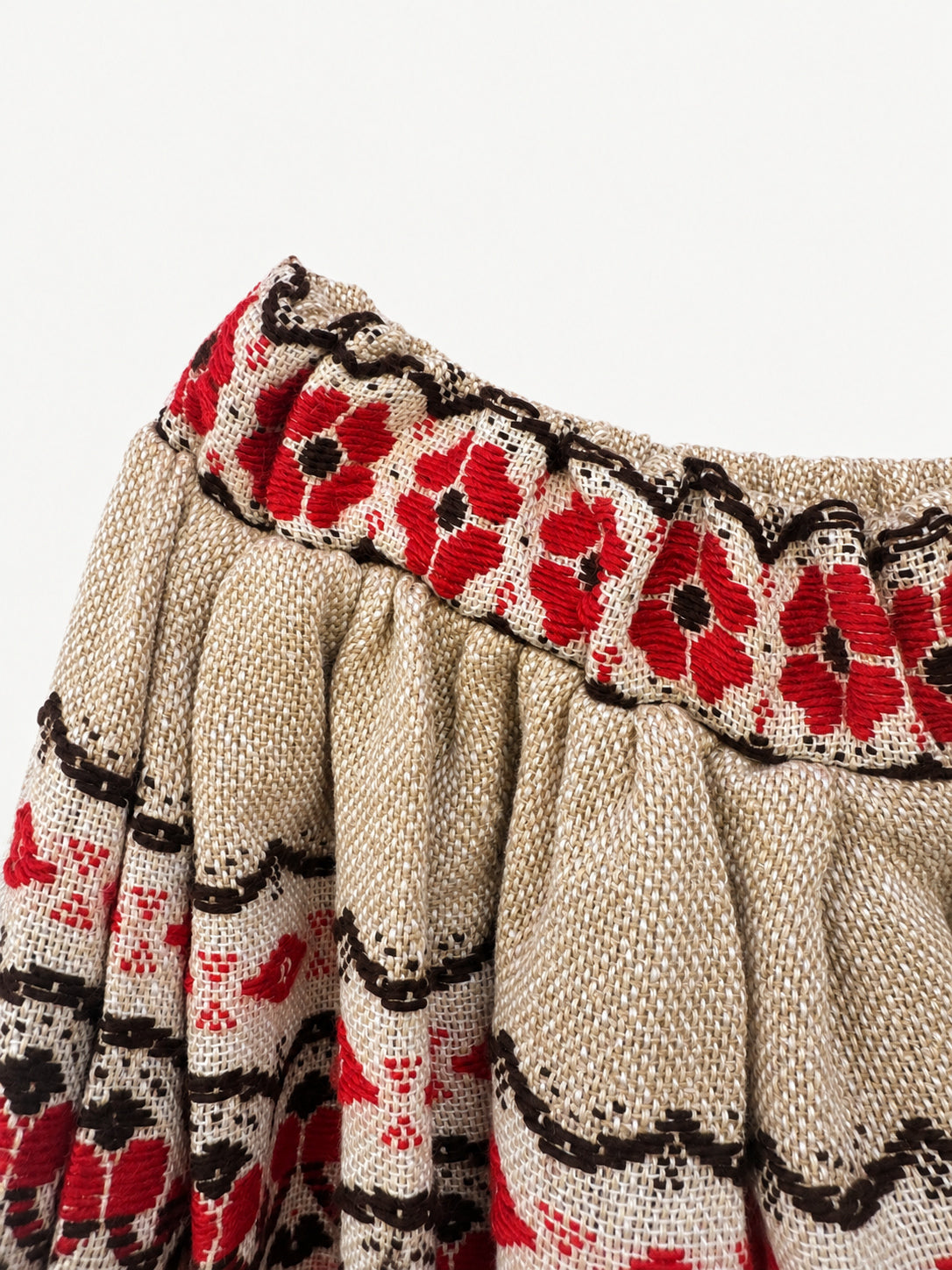 The Mushroom Lady’s Skirt — fabric and construction detail