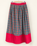 Red Check Skirt — full view