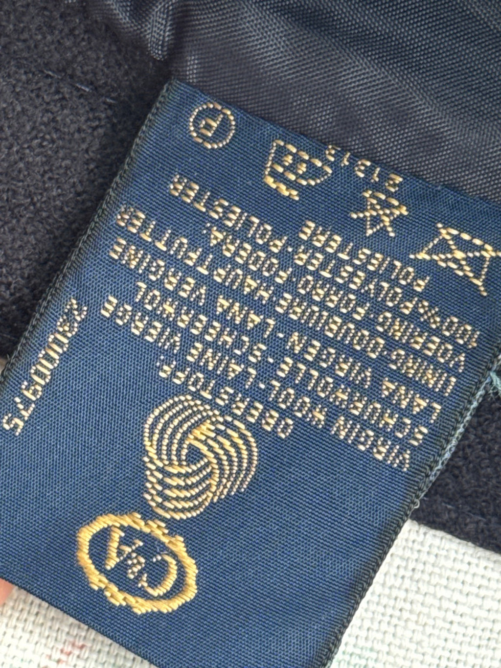 Original C&A label: pure new wool, polyester lining