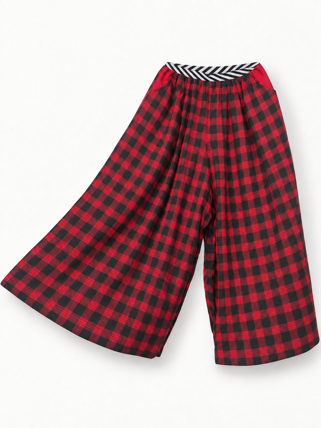 The Rebel Trousers — cut, velvet pockets and elastic waistband details