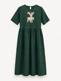 Forest Deer Dress — full garment view
