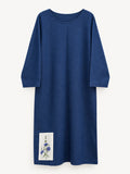 Garden Dress — Chicory — full garment view