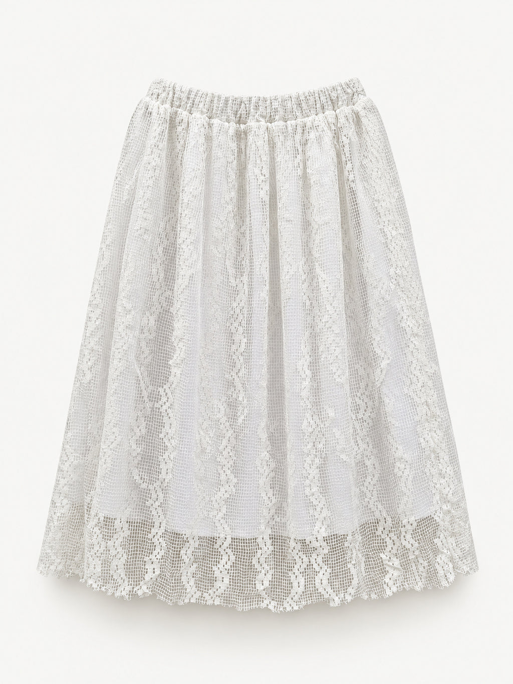 Ivory Lace Skirt — full garment view