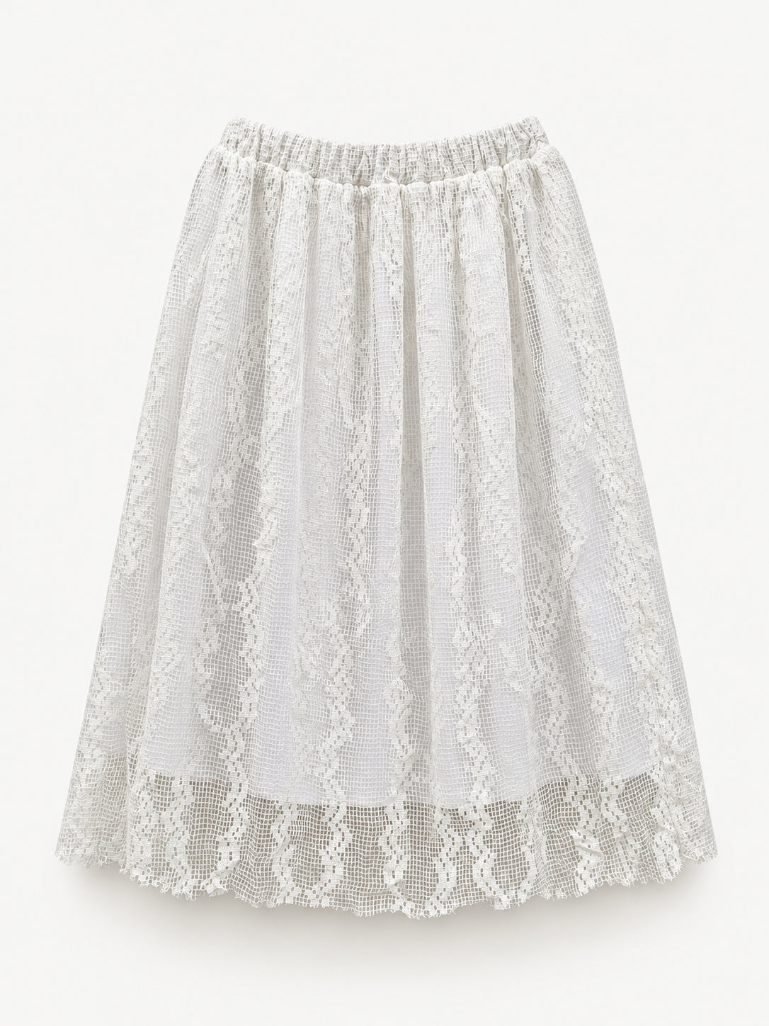 Ivory Lace Skirt — full garment view
