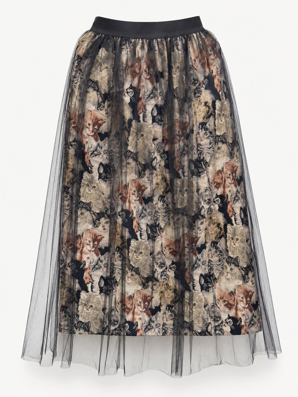 Cats After Dark Skirt — full garment view